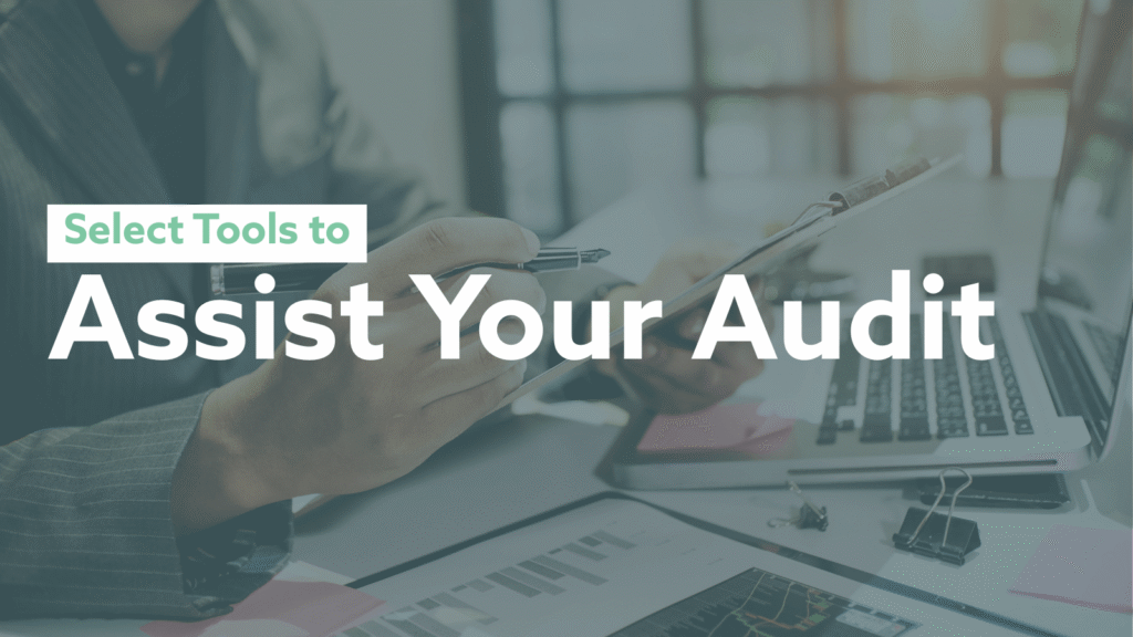 image of someone evaluating tools for thier audit