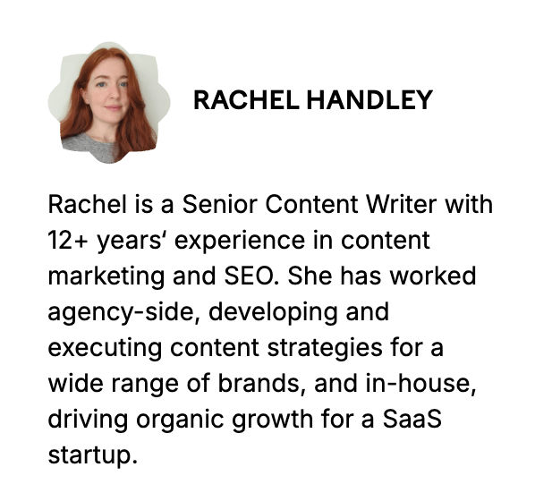 Screenshot of author profile to showcase authority