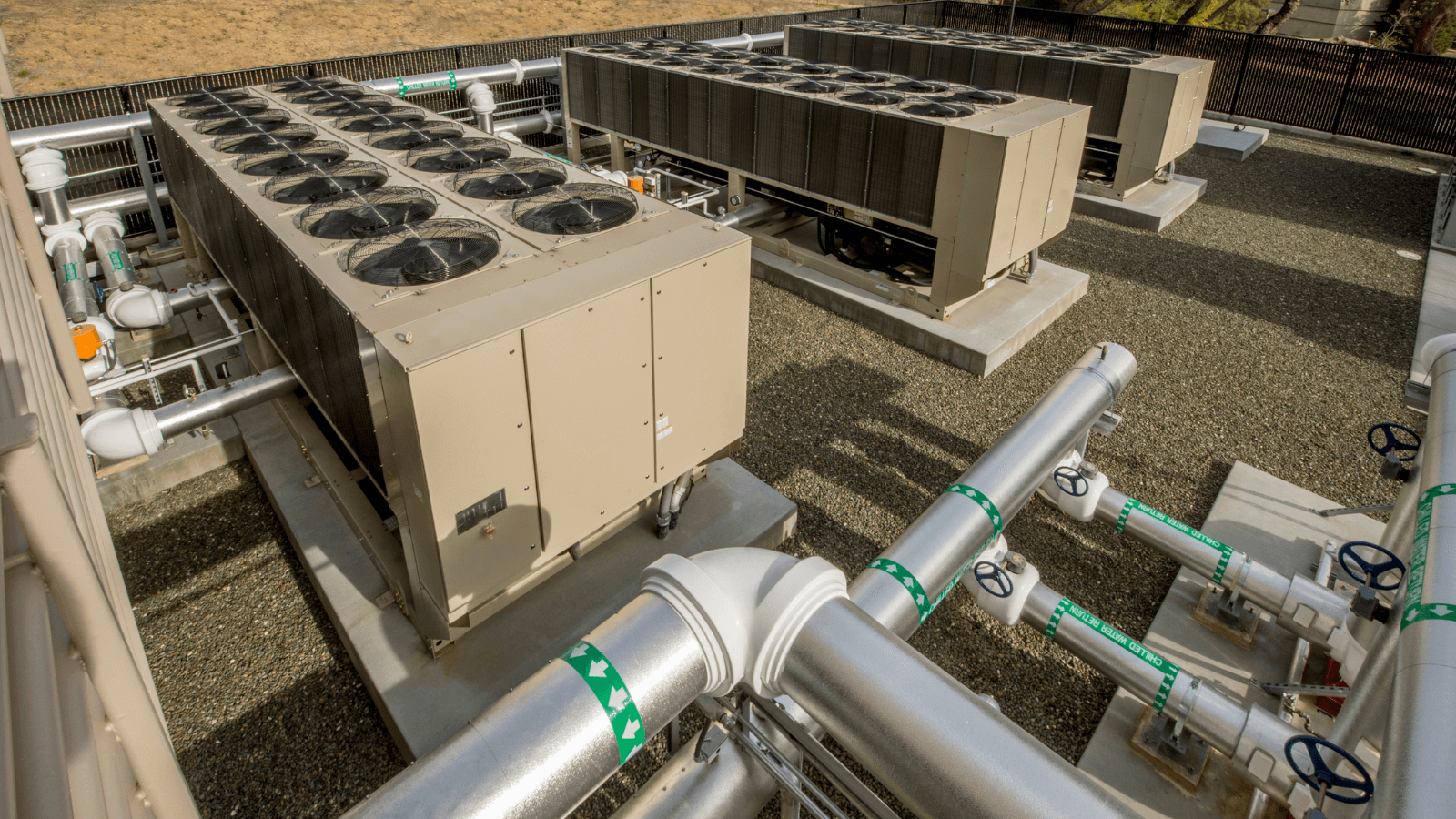 HVAC Unit and ductwork on a roof